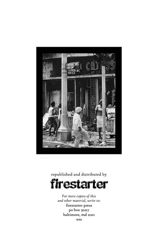 republished and distributed by firestarter